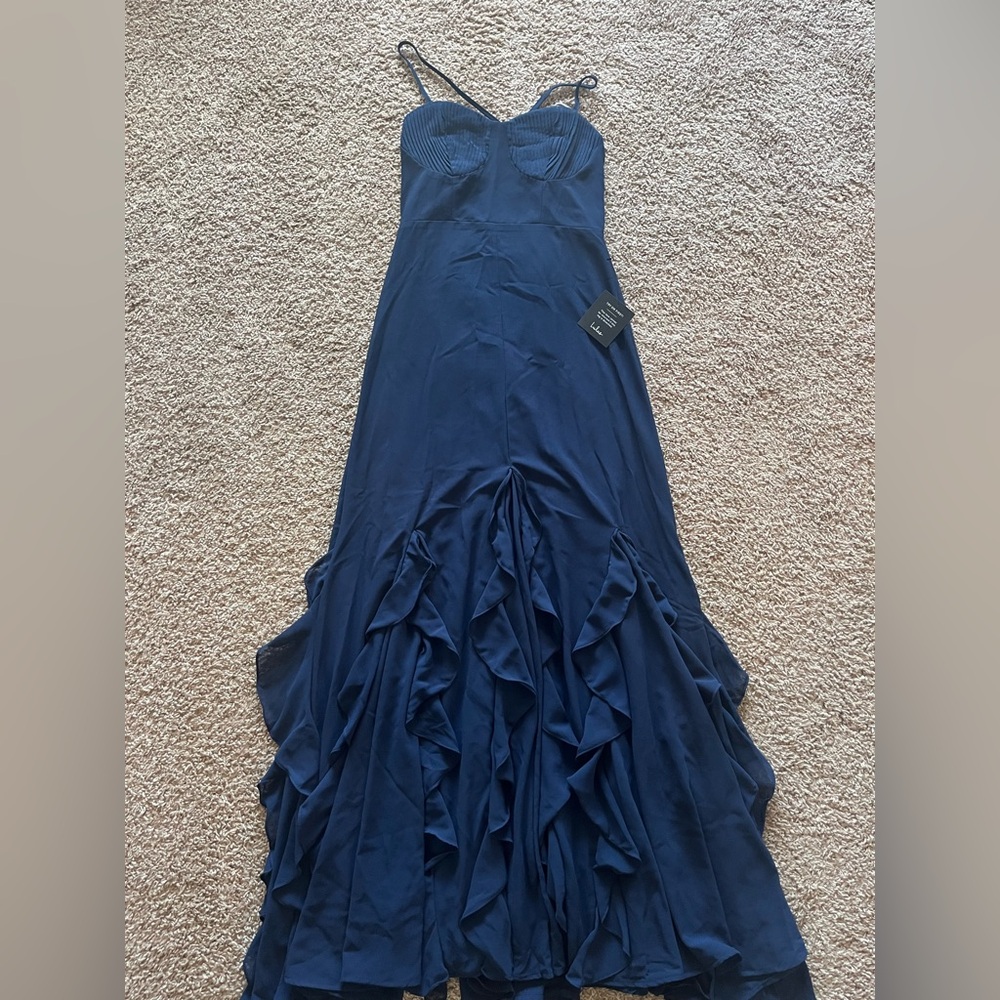 Lulu's Deep Blue Maxi Dress